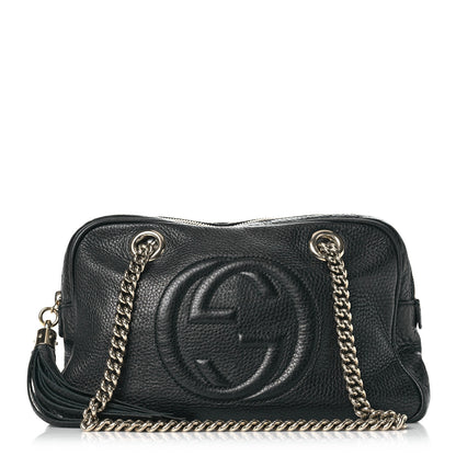 Gucci Pebbled Calfskin Small Soho Bowler Black 1 of 12