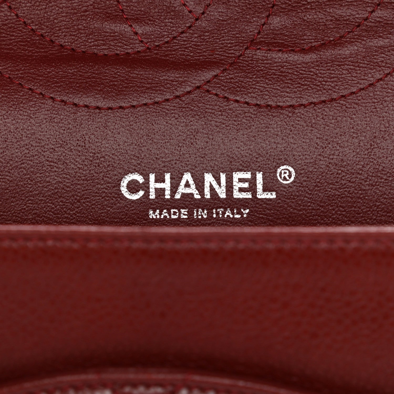 Chanel Caviar Quilted Jumbo Double Flap Burgundy 6 of 11