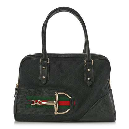 Gucci Monogram Hasler Boston Black 1 of 13