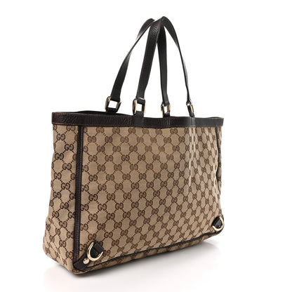 Gucci Monogram Large Abbey Tote Dark Brown 3 of 12