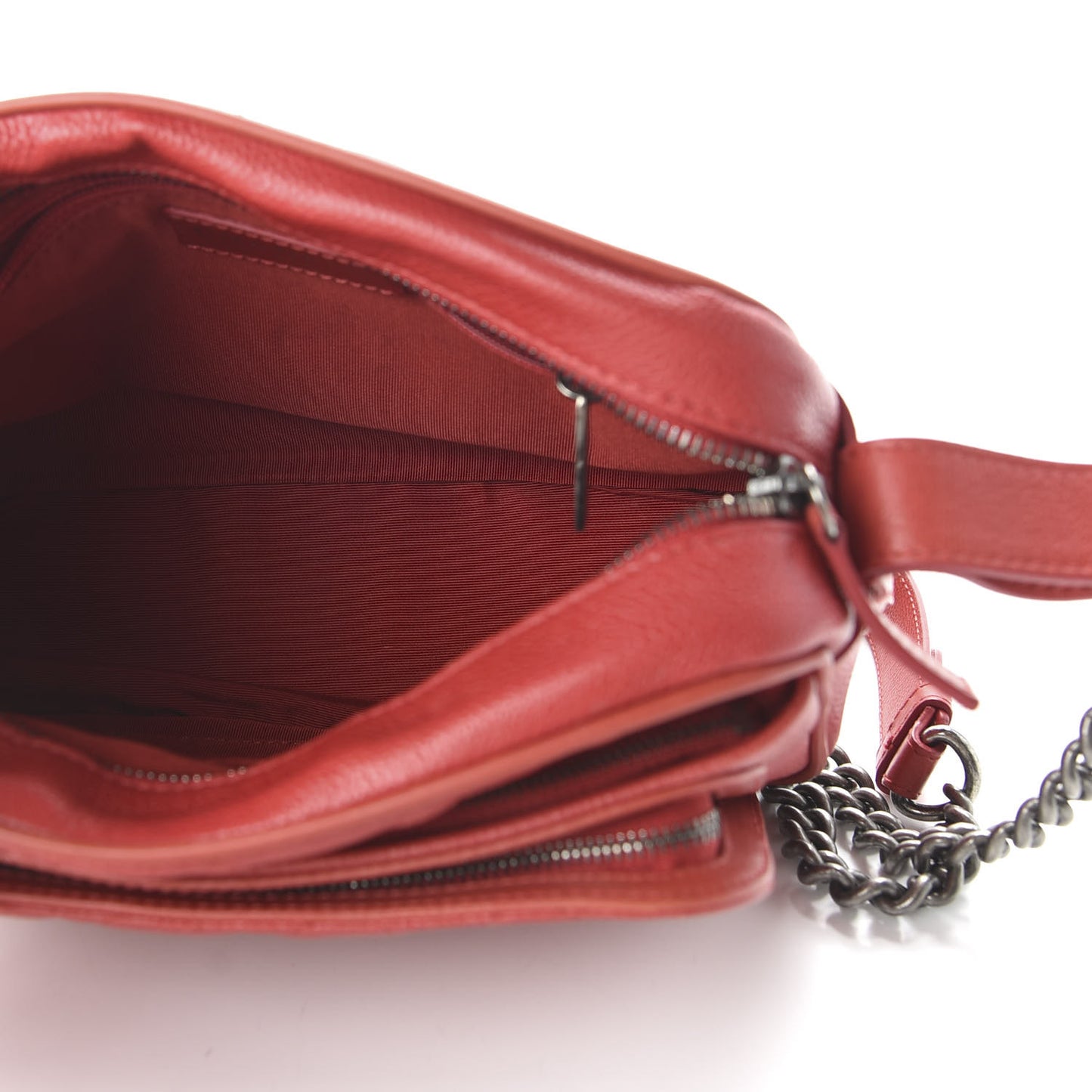 Caviar Quilted Medium Business Trip Camera Bag Red