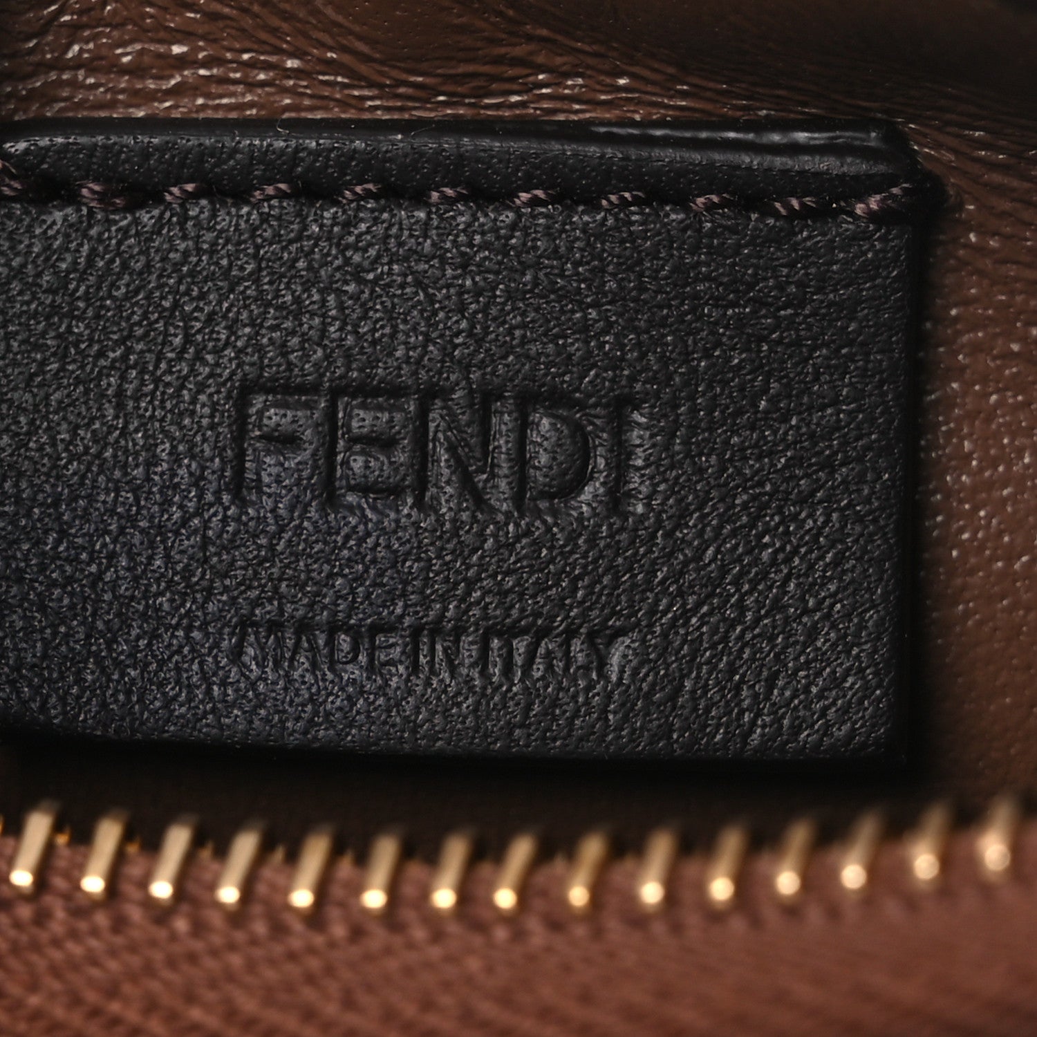 Fendi Fabric Jacquard FF 1974 Nano Fendigraphy Hobo Charm Beige 6 of 11