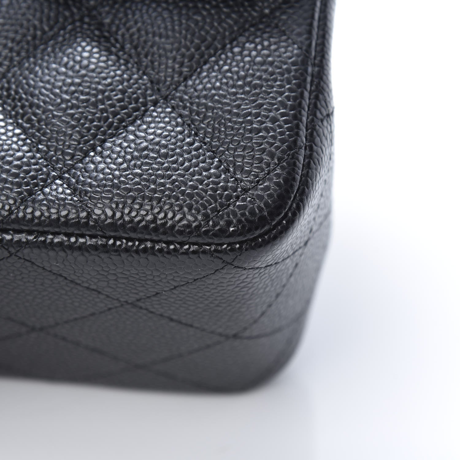 Chanel Caviar Quilted Jumbo Double Flap Black 11 of 12