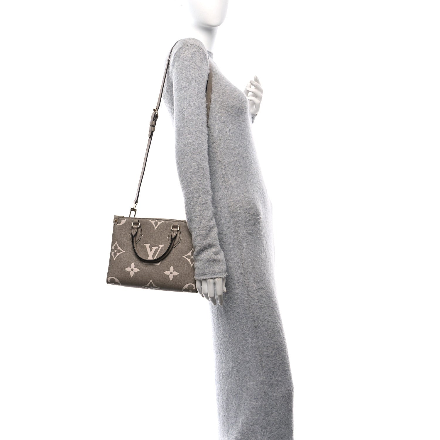 Louis Vuitton Empreinte Monogram Giant Onthego PM Tourterelle Creme 2 of 9