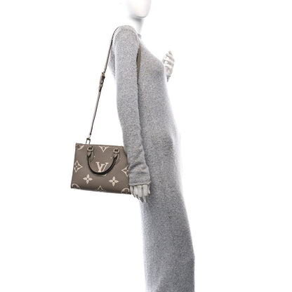 Louis Vuitton Empreinte Monogram Giant Onthego PM Tourterelle Creme 2 of 9