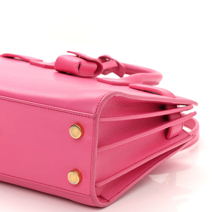 Saint Laurent Calfskin Nano Sac De Jour Lipstick Fuchsia 10 of 11