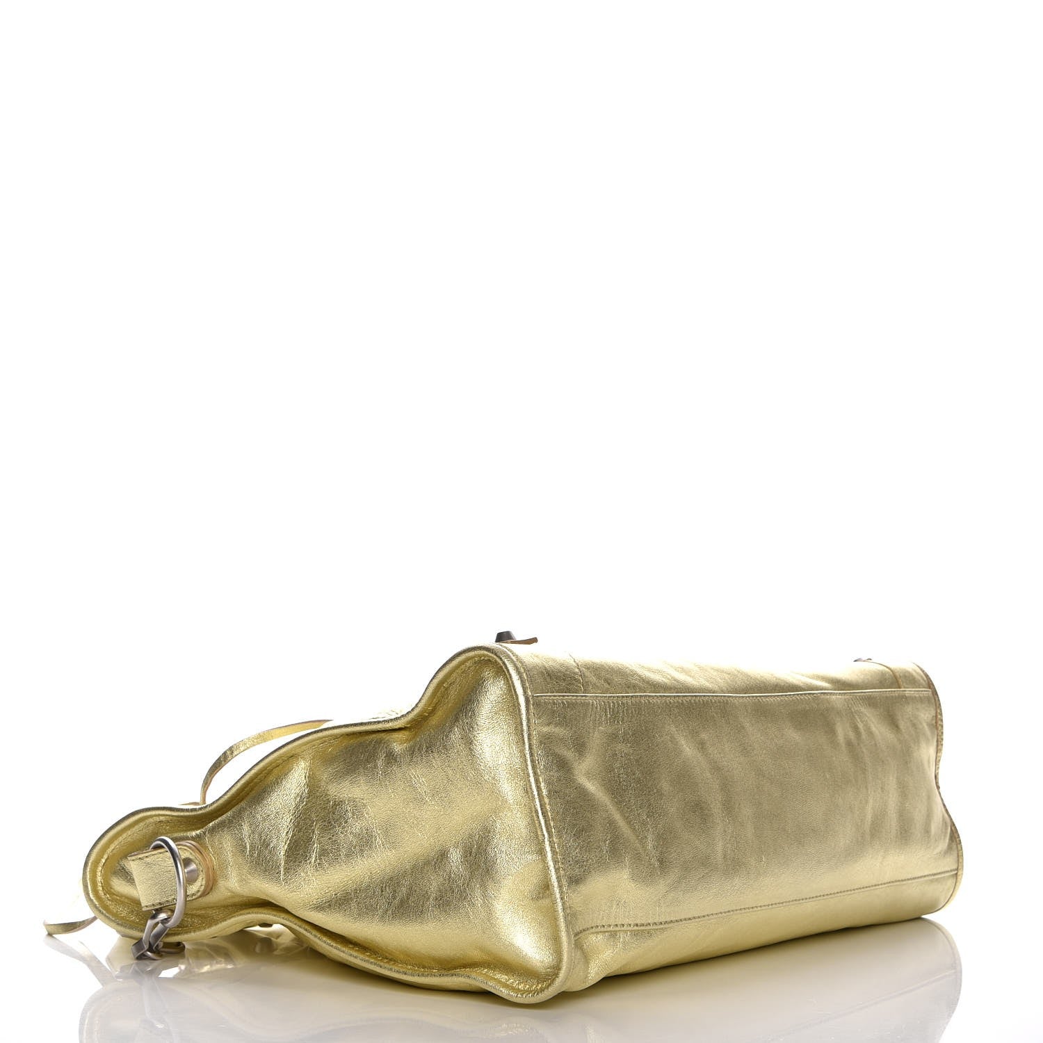 Balenciaga Laminated Agneau Classic Silver Hardware City Gold 5 of 10