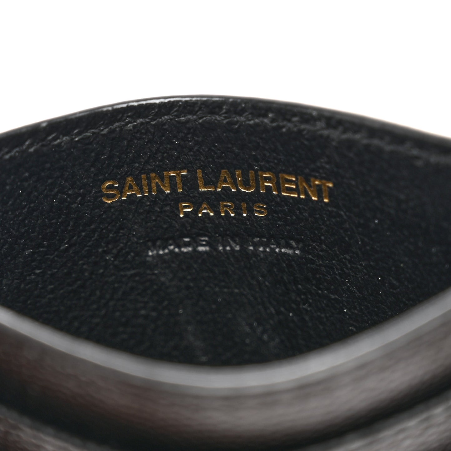 Grain De Poudre Matelasse Chevron Monogram Credit Card Case Black