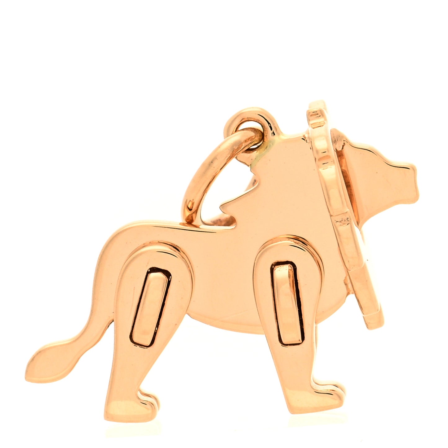 18K Rose Gold Save The Wild Lion Charm