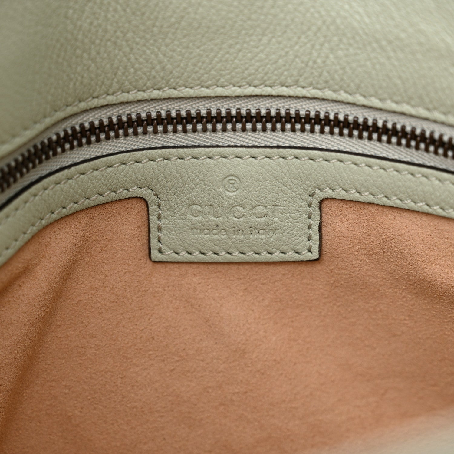 Gucci Softy Wonka Textured Dollar Calfskin Small Diana Shoulder Bag Pale Green 6 of 10