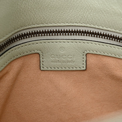 Gucci Softy Wonka Textured Dollar Calfskin Small Diana Shoulder Bag Pale Green 6 of 10