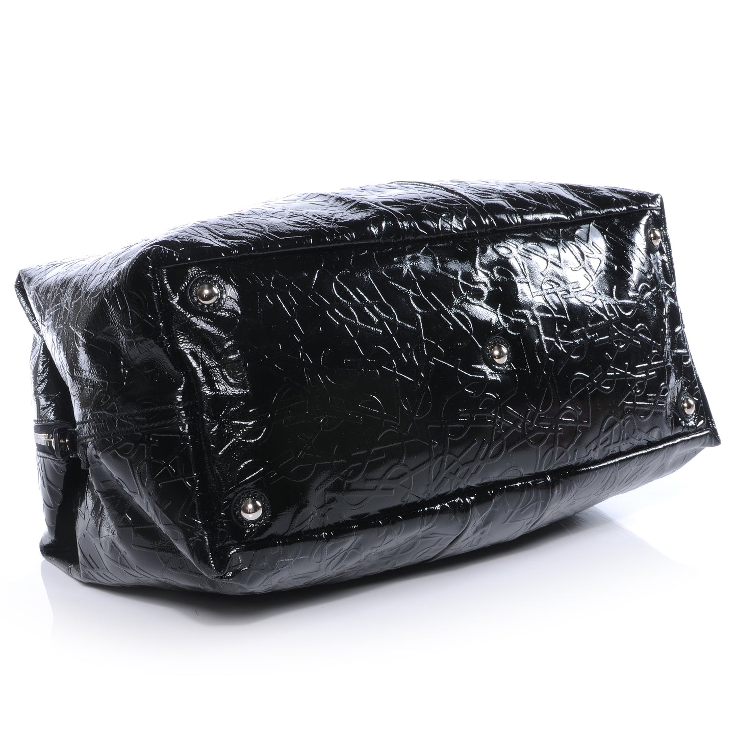 Embossed Patent Medium Easy Sac Black