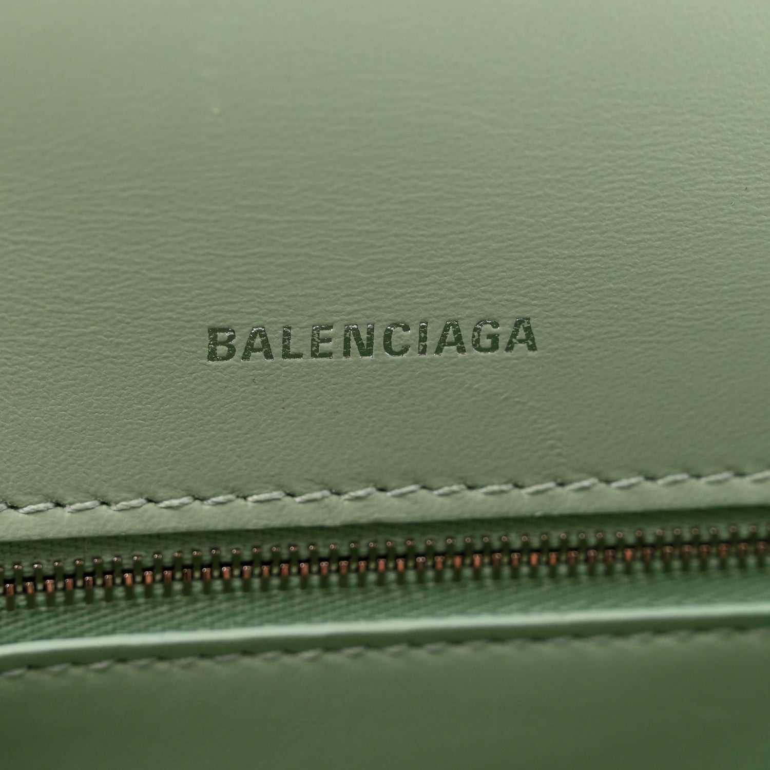 Balenciaga Shiny Box Calfskin Small Hourglass Top Handle Bag Light Green 5 of 7