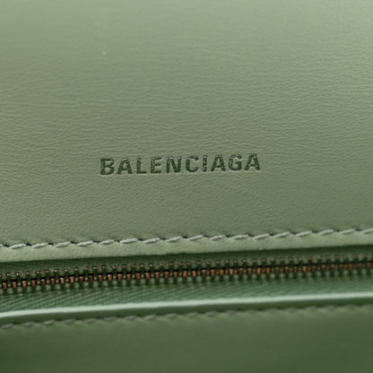 Balenciaga Shiny Box Calfskin Small Hourglass Top Handle Bag Light Green 5 of 7