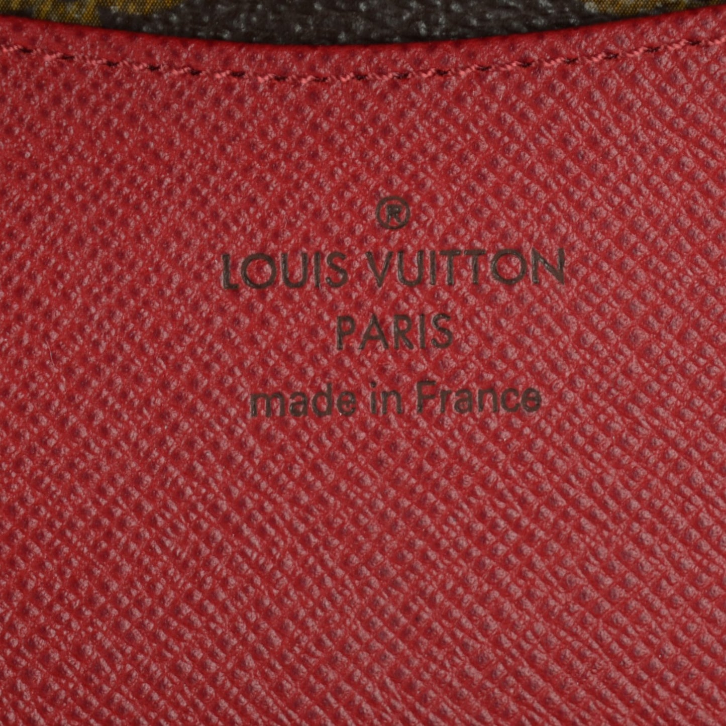Monogram Josephine Wallet Red