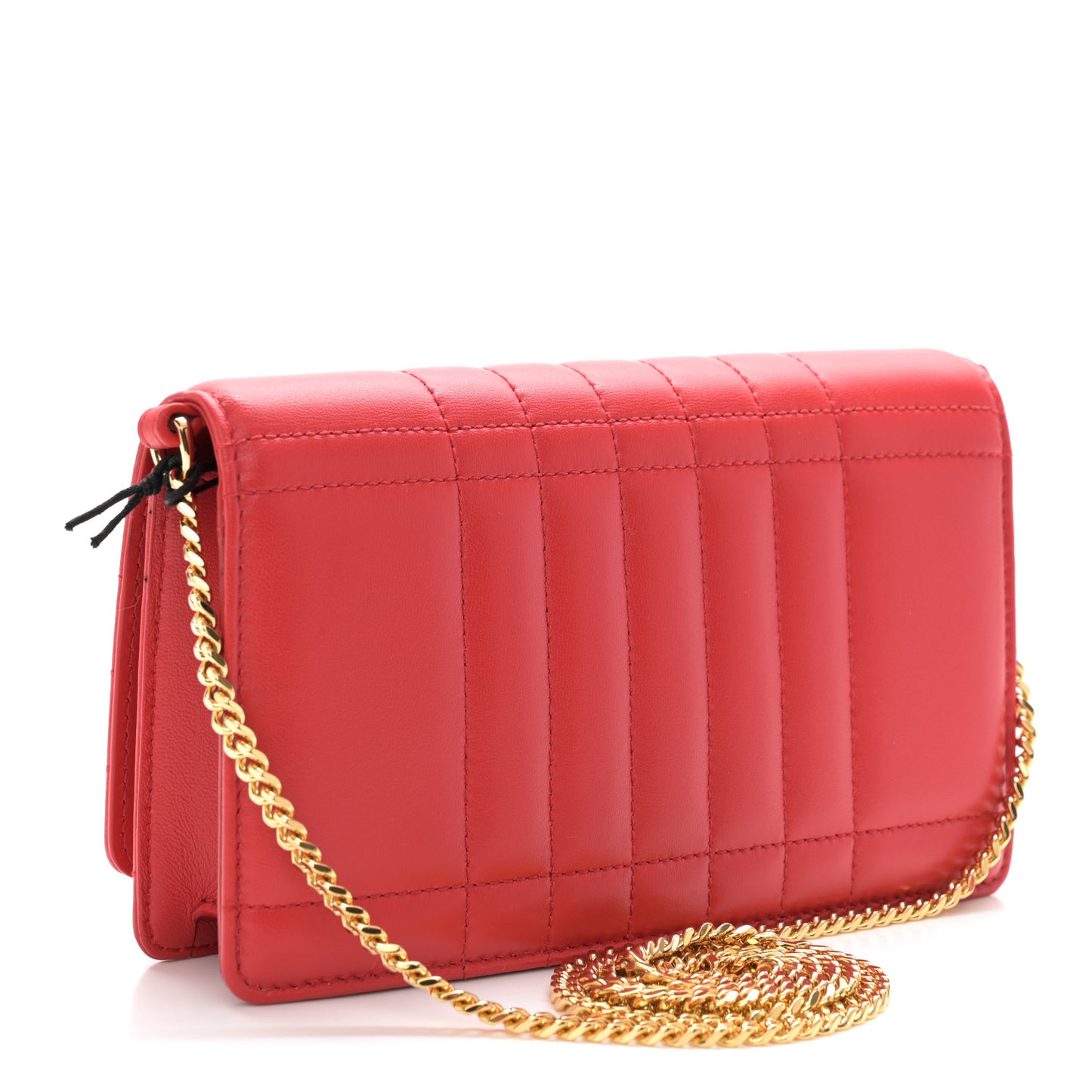 Lambskin Quilted Lola Clutch On Chain Bright Red