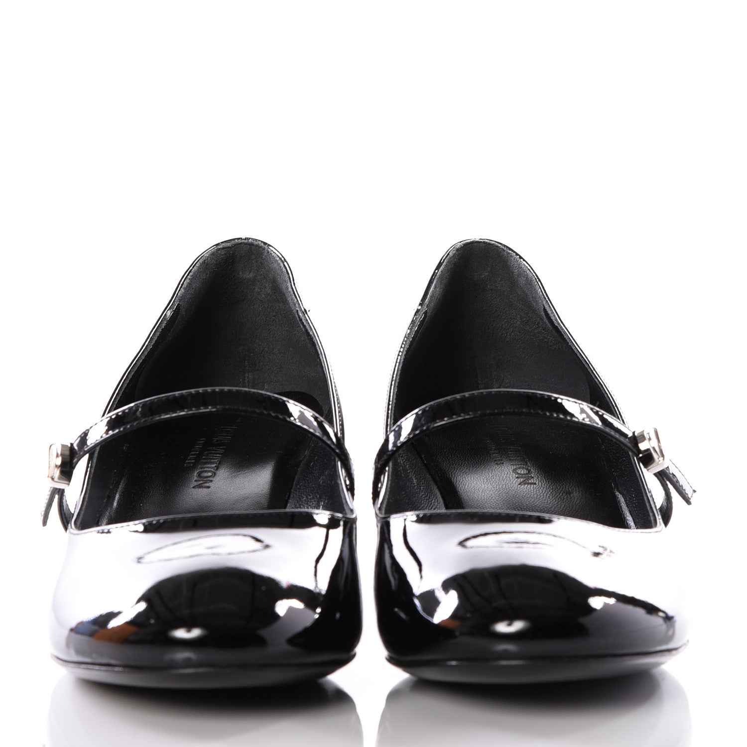 Louis Vuitton Patent Uniformes Silhouette Pumps 37.5 Black 3 of 11