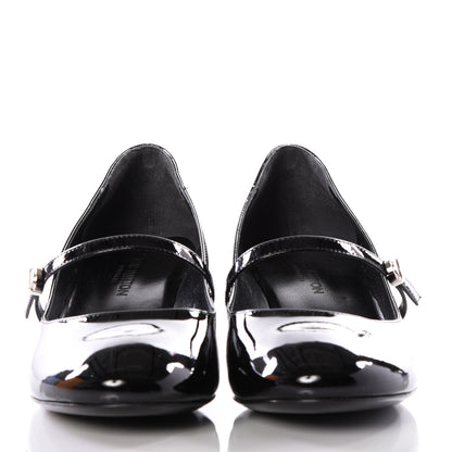 Louis Vuitton Patent Uniformes Silhouette Pumps 37.5 Black 3 of 11