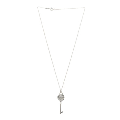 Tiffany Sterling Silver Return To Tiffany Round Key Pendant Necklace 2 of 3