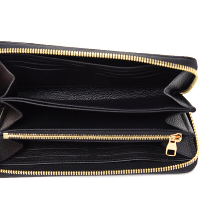 Louis Vuitton Empreinte Monogram Giant Zippy Wallet Black Beige 5 of 7