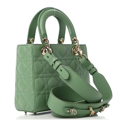 Christian Dior Lambskin Cannage Small My ABCDior Lady Dior Green 2 of 6