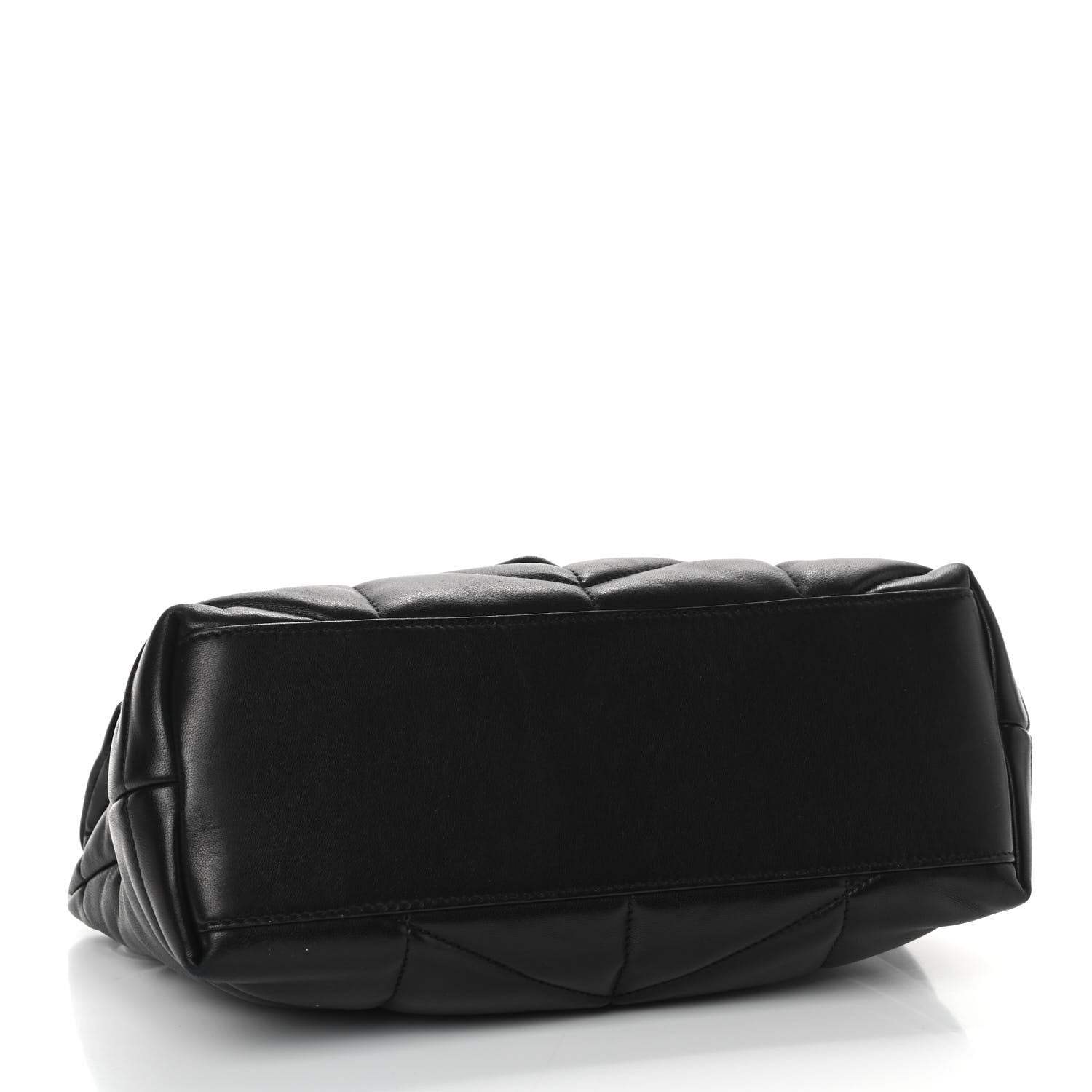 Saint Laurent Lambskin Quilted Small Loulou Puffer Monogram Chain Satchel Black 4 of 9