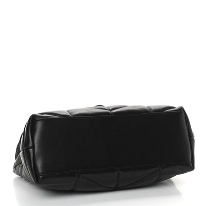 Saint Laurent Lambskin Quilted Small Loulou Puffer Monogram Chain Satchel Black 4 of 9