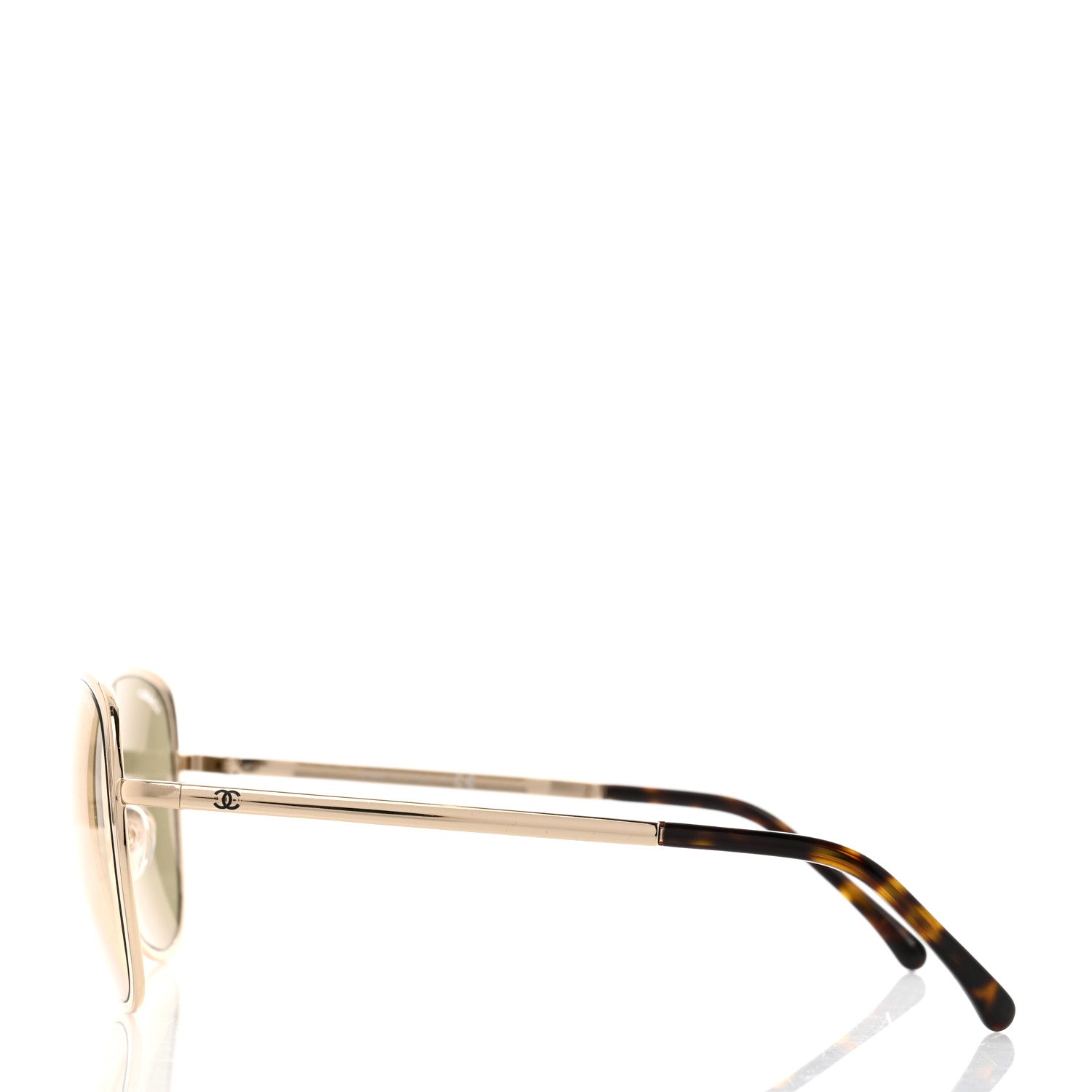 Chanel Metal Mirrored Pilot Summer Sunglasses 4223 Gold 3 of 8