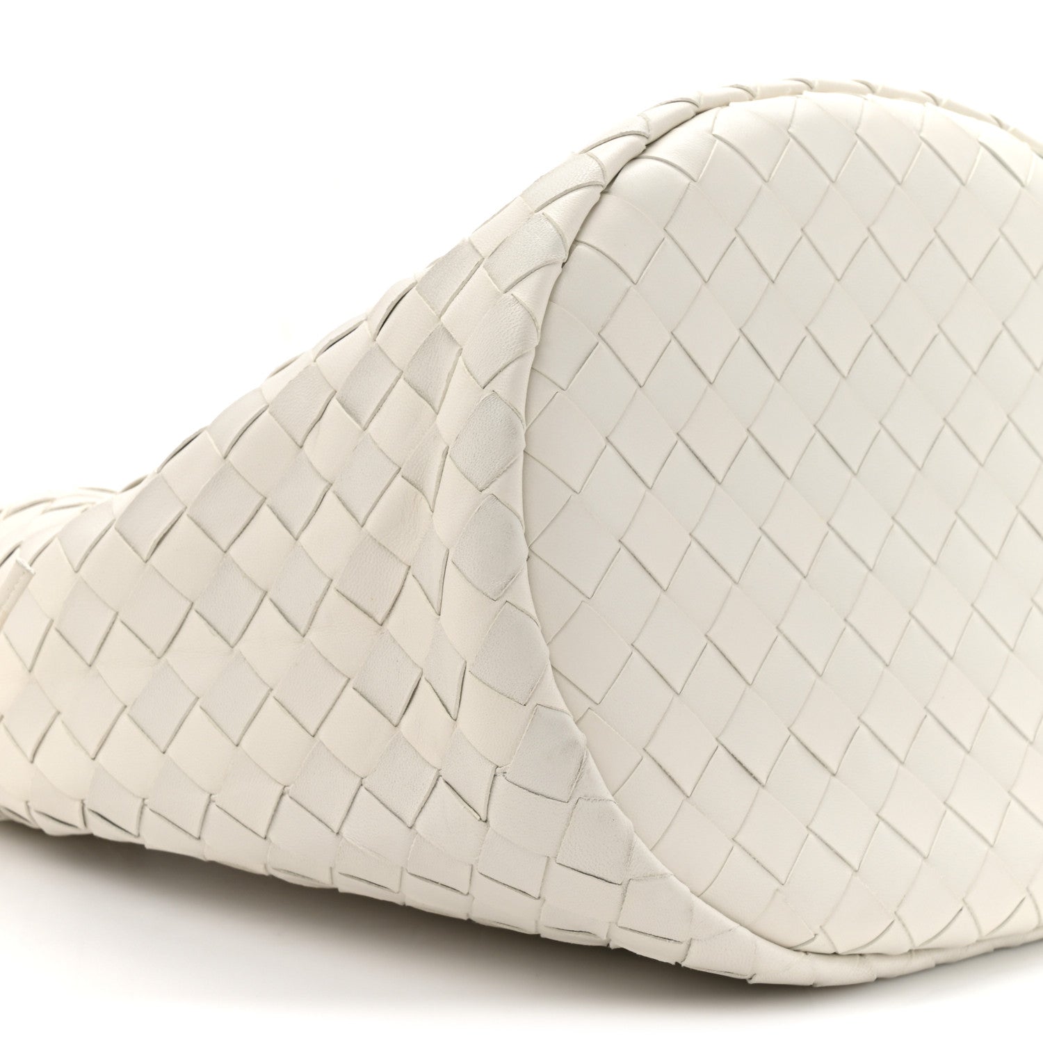 Bottega Veneta Calfskin Intrecciato Small Castello Bucket Bag White 10 of 10