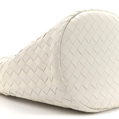 Bottega Veneta Calfskin Intrecciato Small Castello Bucket Bag White 10 of 10