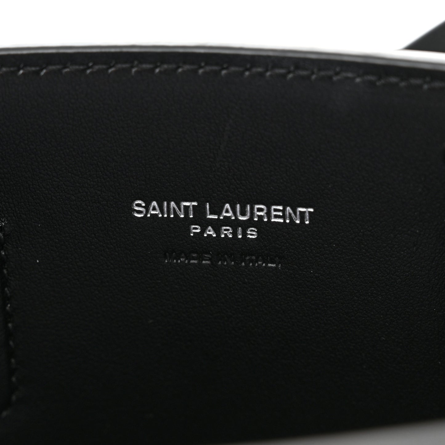 Grained Calfskin Nano Sac De Jour Black
