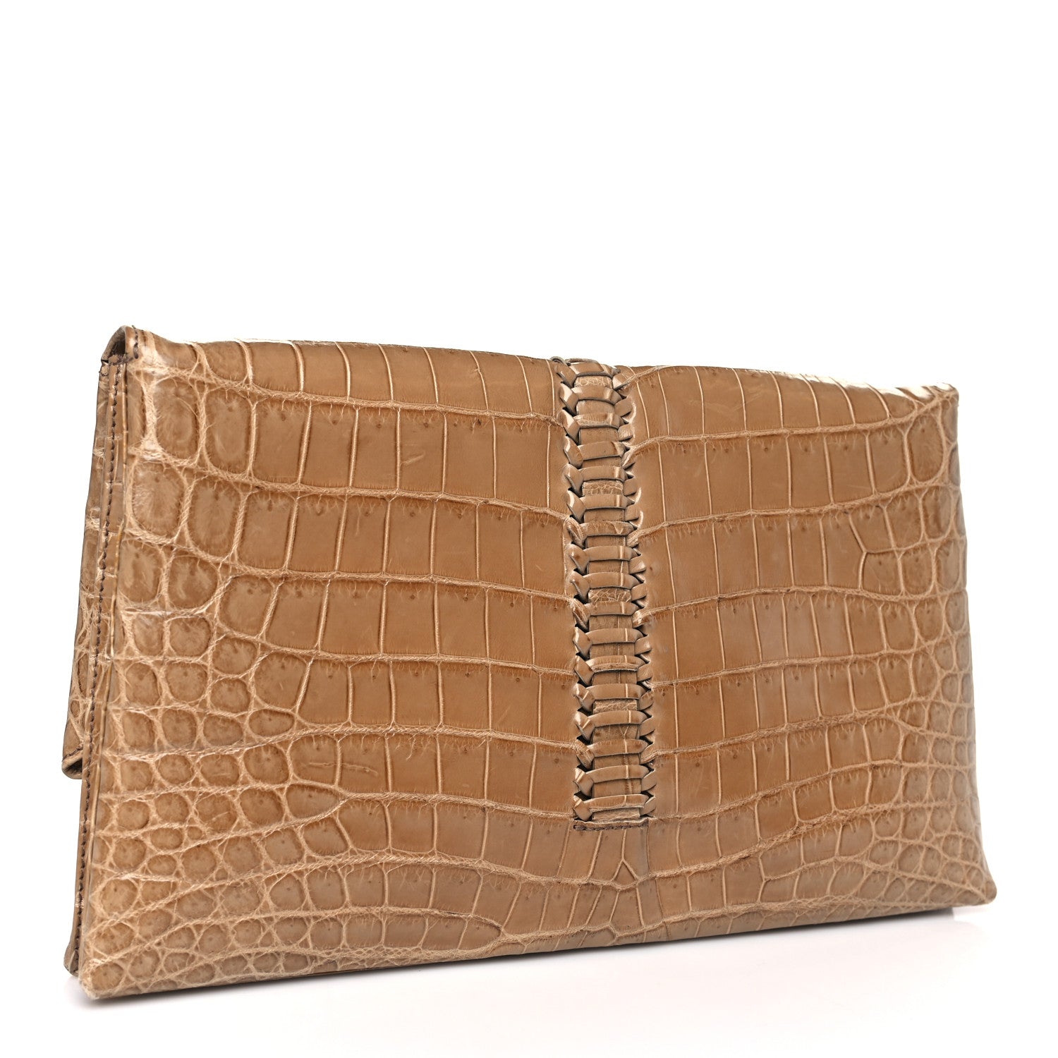 Salvatore Ferragamo Crocodile Clutch 3 of 10