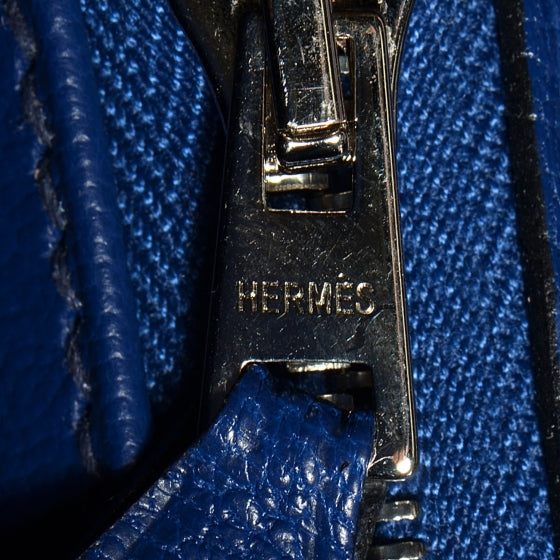 Epsom Birkin 35 Bleu Saphir