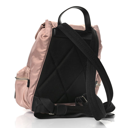 Burberry Nylon Logo Print Medium Rucksack Backpack Rose Beige 3 of 8