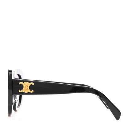 Celine Acetate Triomphe 01 Square Sunglasses CL 40226U Black 3 of 7