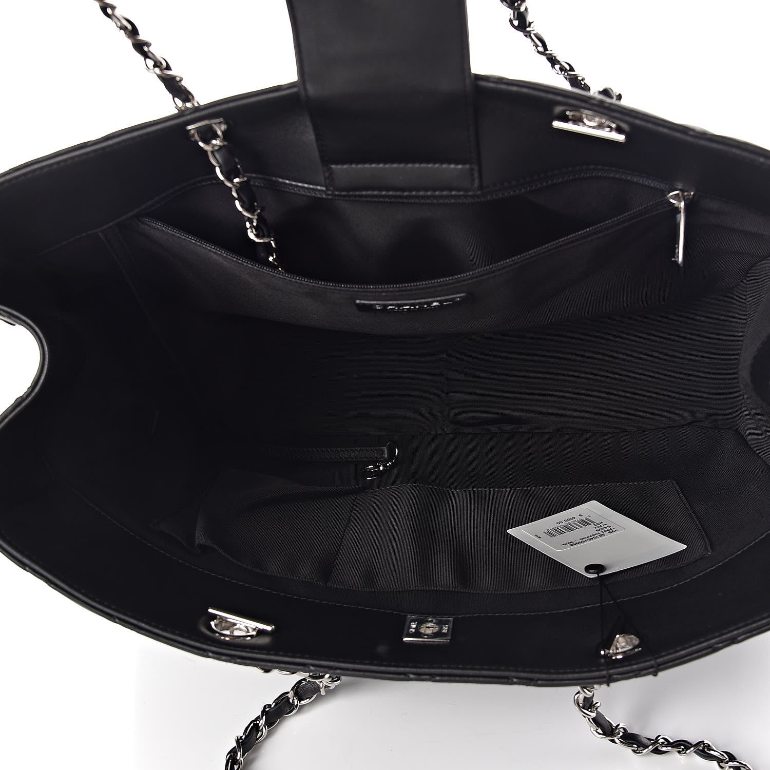 Chanel Calfskin Large Classic Shopping Tote Black 5 of 10