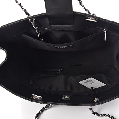 Chanel Calfskin Large Classic Shopping Tote Black 5 of 10