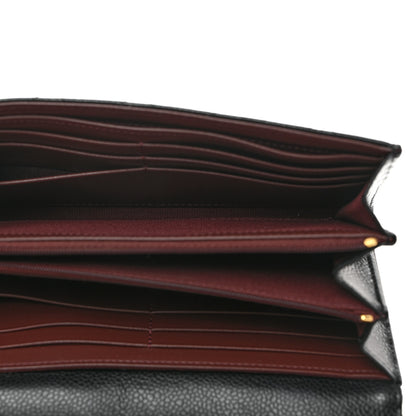 Chanel Caviar Quilted Large Gusset Flap Wallet Black 5 of 9