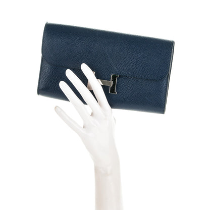 Hermes Epsom Constance Long Wallet Bleu Saphir 2 of 6