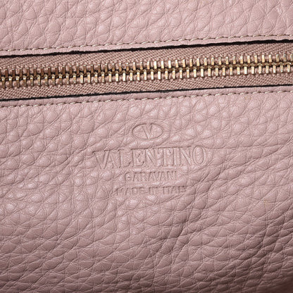 Valentino Garavani Pebbled Calfskin Medium Rockstud Tote Water Rose 7 of 8