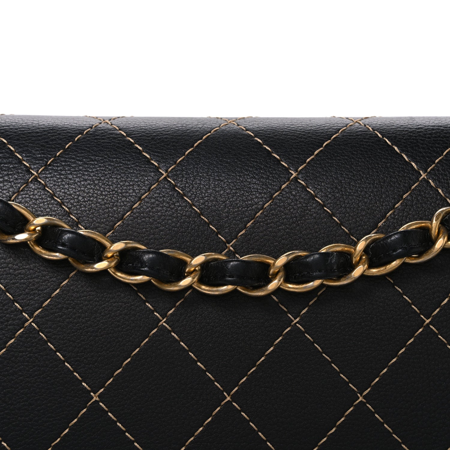 Chanel Calfskin Stitched Jumbo Double Flap Black 8 of 11