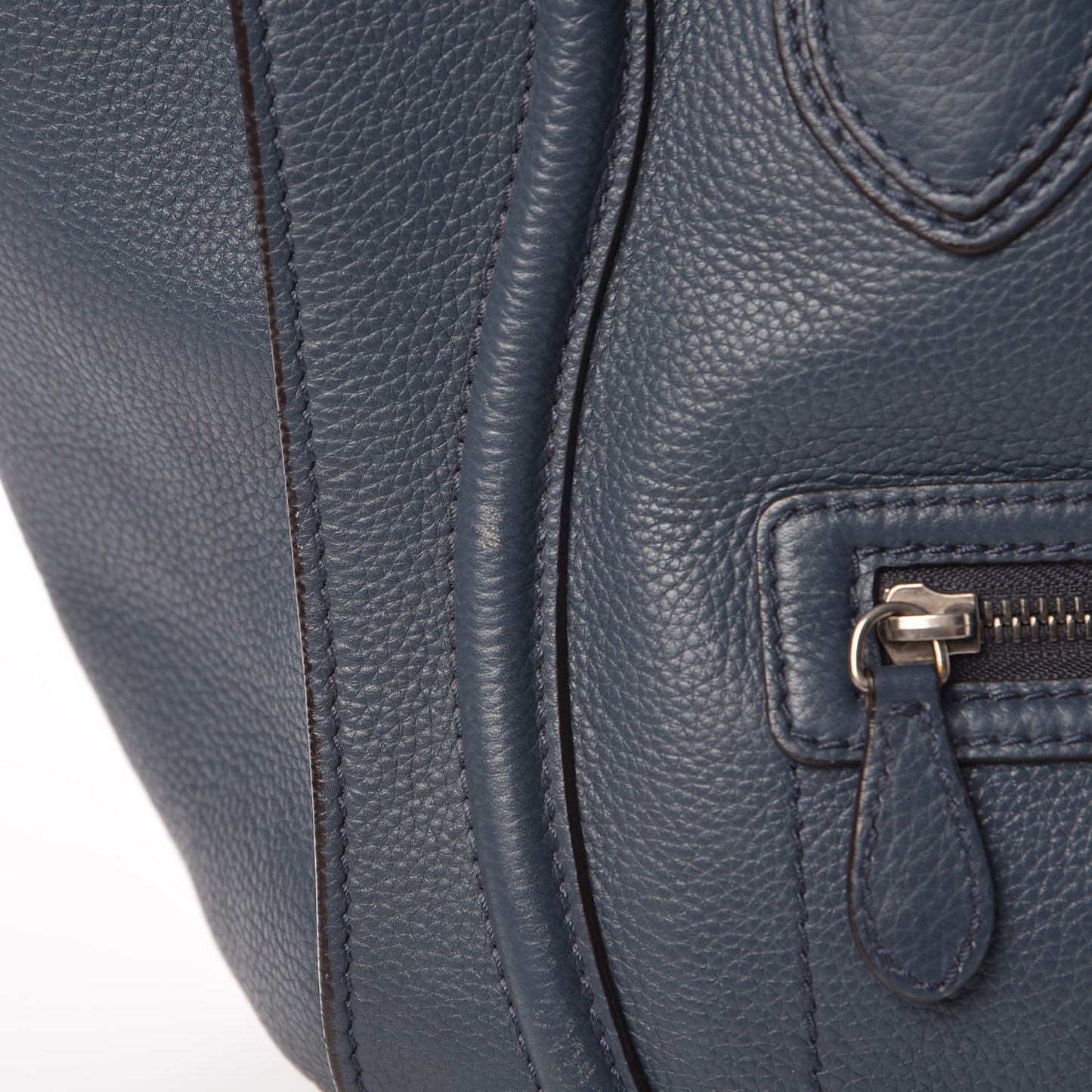 Drummed Calfskin Mini Luggage Orage