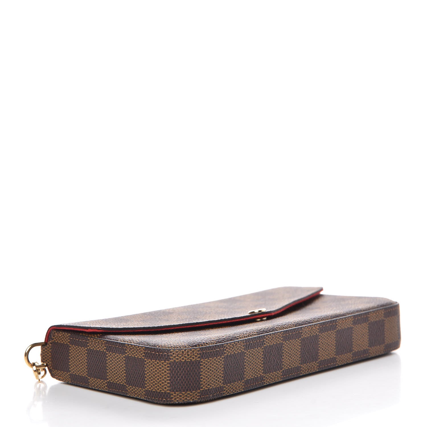 Louis Vuitton Damier Ebene Pochette Felicie Chain Wallet 5 of 12