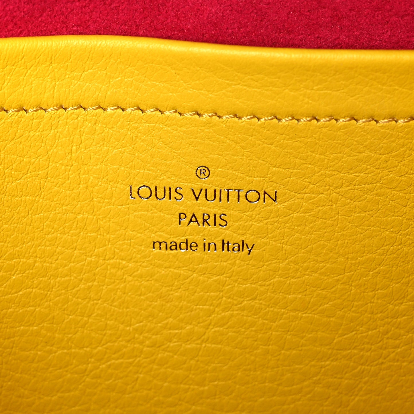 Calfskin Embossed Monogram Vuittamins Utility Crossbody Yellow