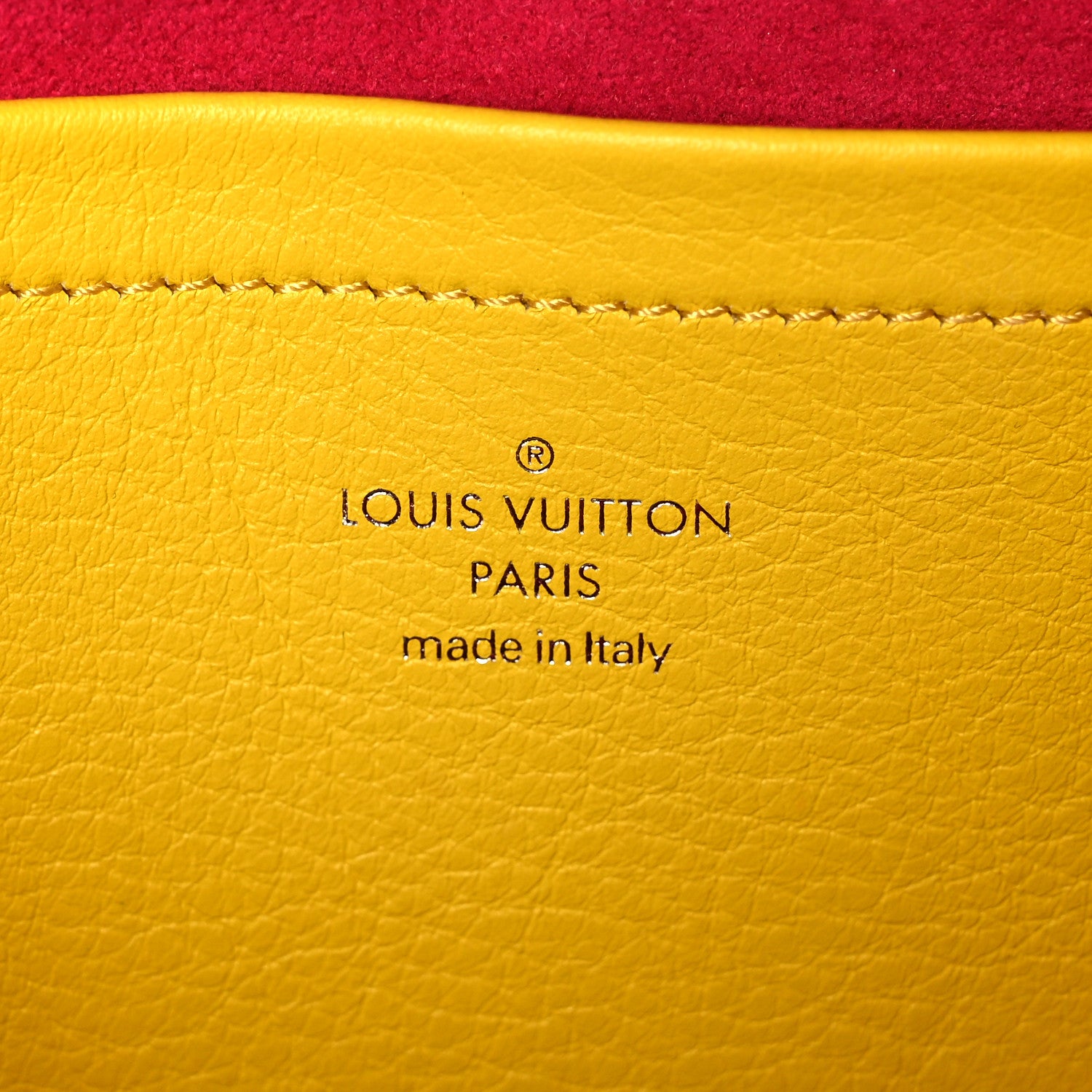 Louis Vuitton Calfskin Embossed Monogram Vuittamins Utility Crossbody Yellow 6 of 10