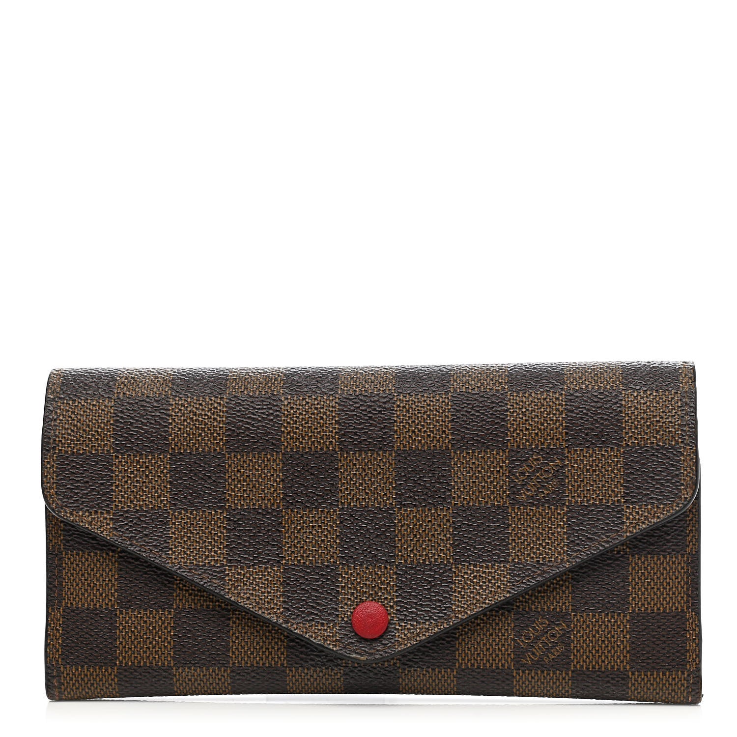 Louis Vuitton Damier Ebene Josephine Wallet Red 1 of 11