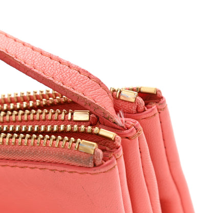 Celine Lambskin Small Trio Crossbody Bag Light Ruby 14 of 18