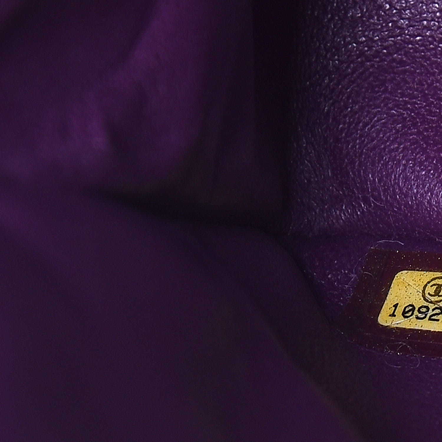 Chanel Lambskin Quilted Jumbo Single Flap Dark Purple 13 of 15