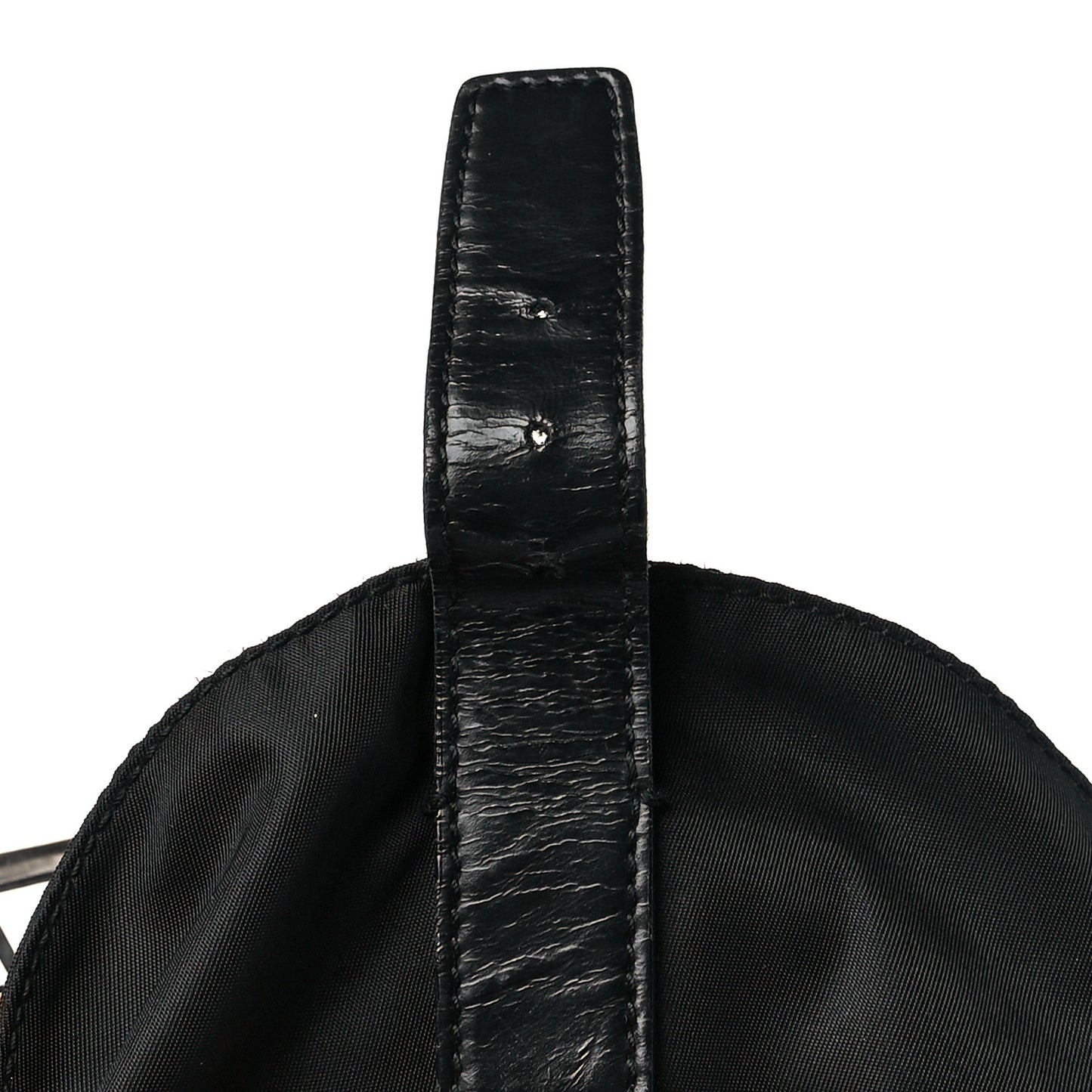 Nylon Vela Medium Cinch Backpack Black