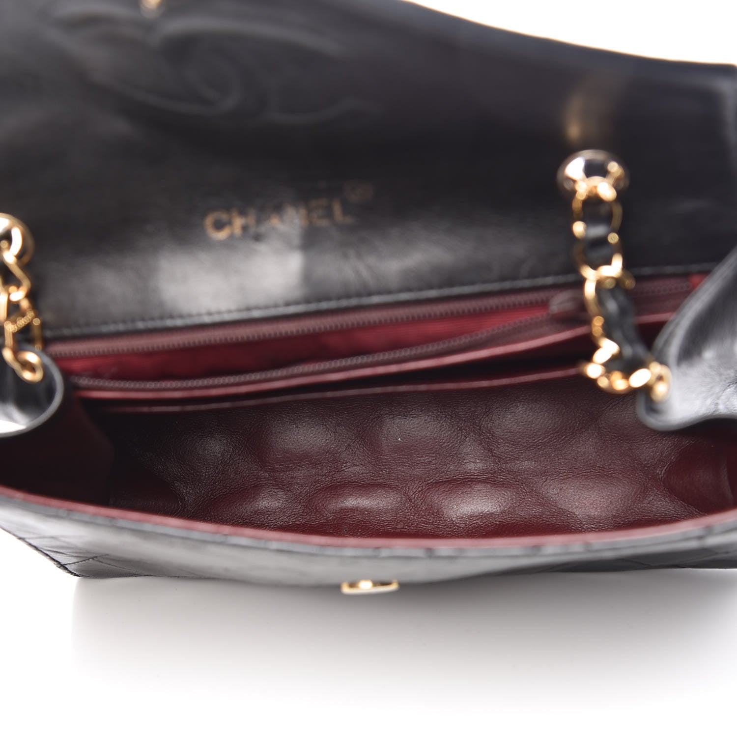 Chanel Lambskin Quilted Envelope Flap Black 7 of 11
